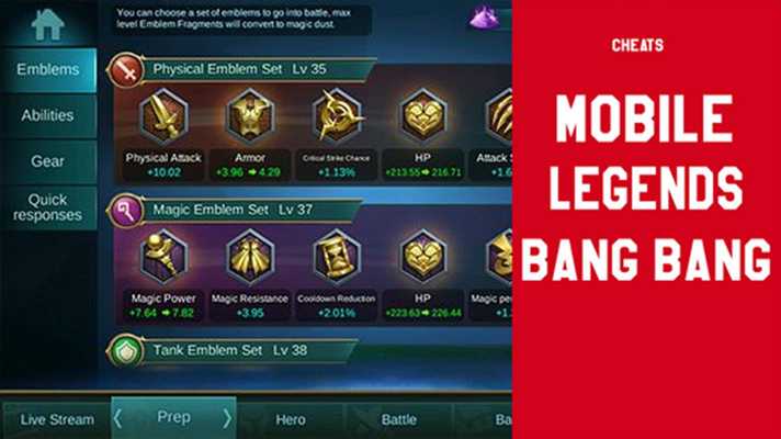 Emulate Android APK Cheats for Mobile Legend Bang Bang