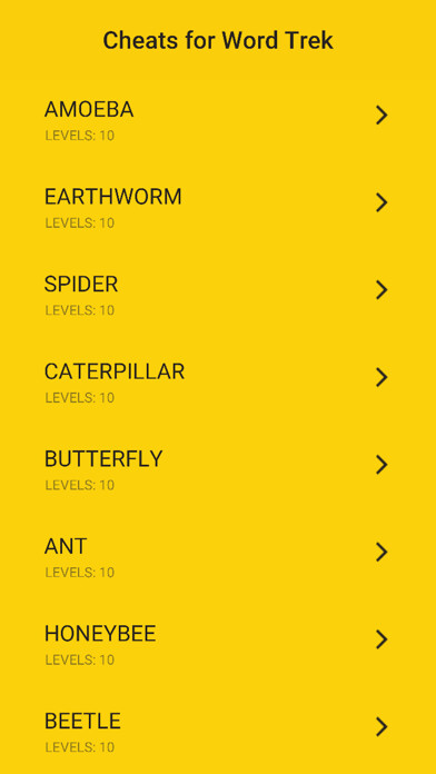 Emulate iPhone app Cheats for Word Trek - All Answers & Hints using MyAndroid Emulate iPhone app Cheats for Word Trek - All Answers & Hints using MyAndroid
