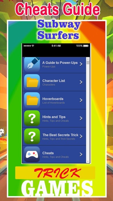 Emulate iPhone app Cheats Guide for Subway Surfers 2 Game using MyAndroid