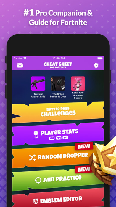 Emulate iPhone app Cheat Sheet Guide for Fortnite using MyAndroid Emulate iPhone app Cheat Sheet Guide for Fortnite using MyAndroid