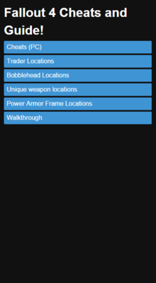 Emulate Android APK Cheats  Walkthrough Fallout 4