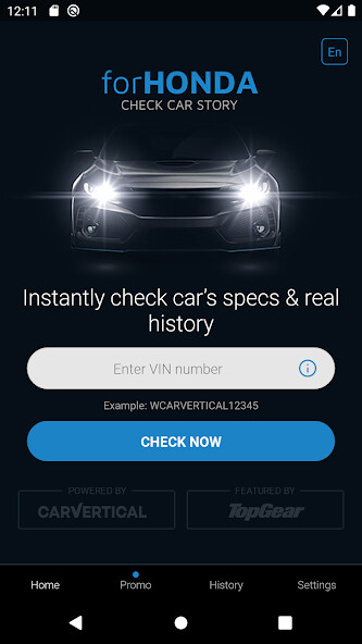 Run android online APK Check Car History for Honda from MyAndroid or emulate Check Car History for Honda using MyAndroid
