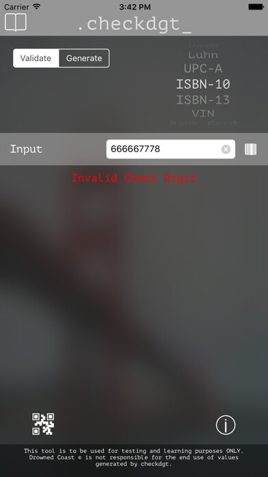 Emulate iPhone app checkdgt - Check Digit Generator and Validation using MyAndroid Emulate iPhone app checkdgt - Check Digit Generator and Validation using MyAndroid