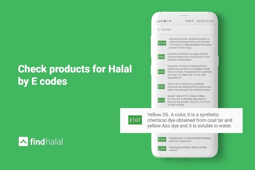 Run android online APK : check halal e-numbers from MyAndroid or emulate : check halal e-numbers using MyAndroid
