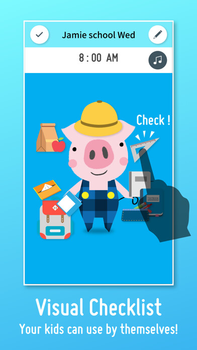 Emulate iPhone app Checkie! - Visual Checklist using MyAndroid