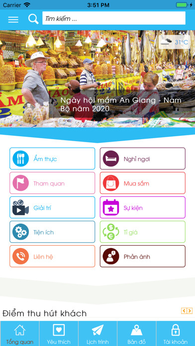 Emulate iPhone app Checkin An Giang using MyAndroid