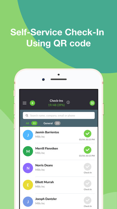 Emulate iPhone app Check-in App - by Micepad using MyAndroid