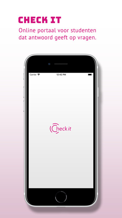 Emulate iPhone app Check it! Onderwijs using MyAndroid