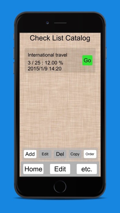 Emulate iPhone app CheckListManager F using MyAndroid