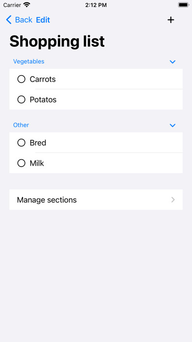 Emulate iPhone app Checklist - repeatable lists using MyAndroid Emulate iPhone app Checklist - repeatable lists using MyAndroid
