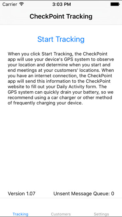 Emulate iPhone app CheckPoint Tracker Companion using MyAndroid