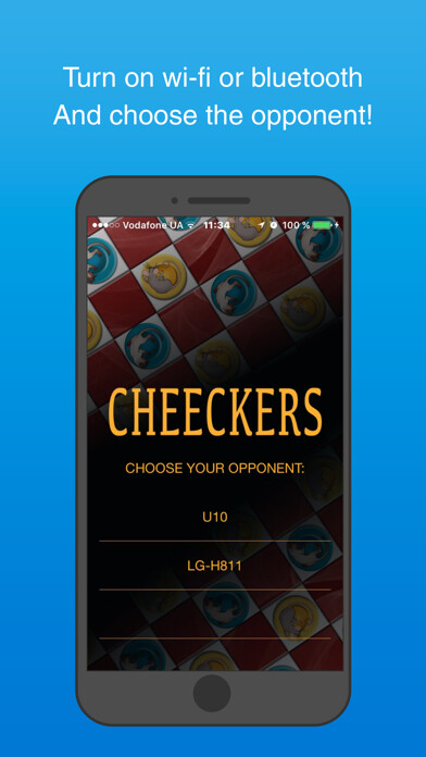 Emulate iPhone app Cheeckers using MyAndroid