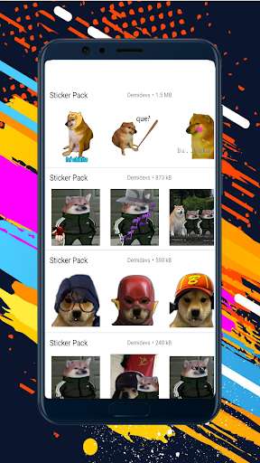 Run android online APK Cheems Doge Stickers from MyAndroid or emulate Cheems Doge Stickers using MyAndroid