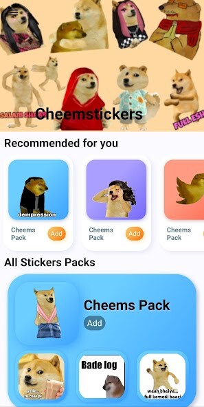 Run android online APK CheemStickers : Doge Stickers from MyAndroid or emulate CheemStickers : Doge Stickers using MyAndroid Run android online APK CheemStickers : Doge Stickers from MyAndroid or emulate CheemStickers : Doge Stickers using MyAndroid