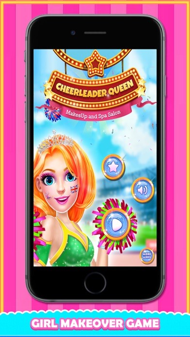 Emulate iPhone app Cheerleader: Makeup & Dress up using MyAndroid