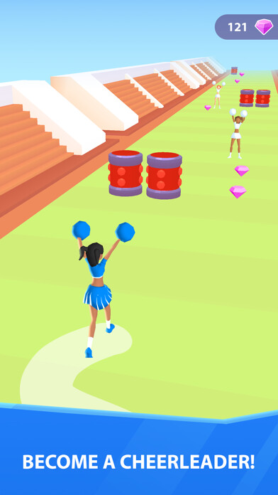 Emulate iPhone app Cheerleader Run 3D using MyAndroid Emulate iPhone app Cheerleader Run 3D using MyAndroid