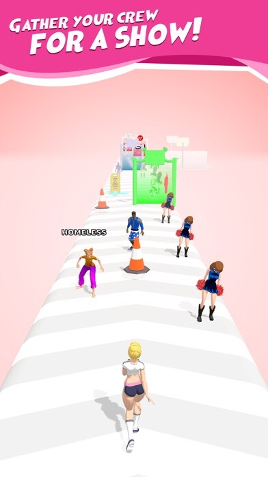 Emulate iPhone app Cheerleader Stack 3D using MyAndroid