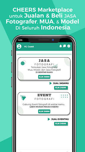 Run android online APK Cheers App - Photography Services and Events from MyAndroid or emulate Cheers App - Photography Services and Events using MyAndroid