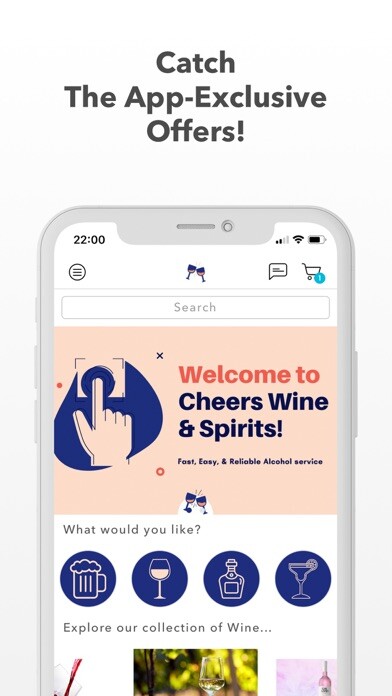 Emulate iPhone app Cheers Wine & Spirits App using MyAndroid