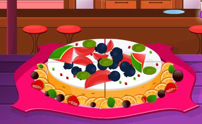 Emulate Android APK Cheesecake with Fruits