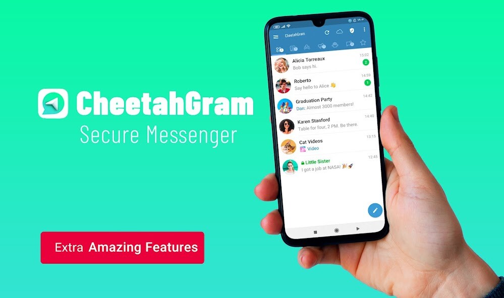 Run android online APK CheetahGram: Secure Messenger from MyAndroid or emulate CheetahGram: Secure Messenger using MyAndroid