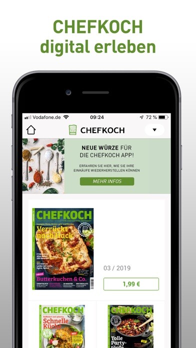 Emulate iPhone app Chefkoch using MyAndroid
