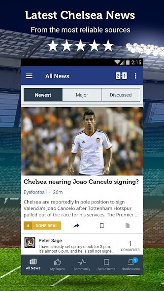 Run android online APK Chelsea Football News  Scores from MyAndroid or emulate Chelsea Football News  Scores using MyAndroid