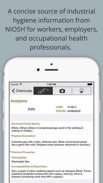 Emulate iPhone app Chemical Hazards Pocket Guide using MyAndroid Emulate iPhone app Chemical Hazards Pocket Guide using MyAndroid