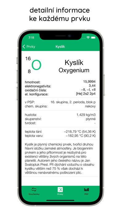 Emulate iPhone app Chemie do kapsy using MyAndroid