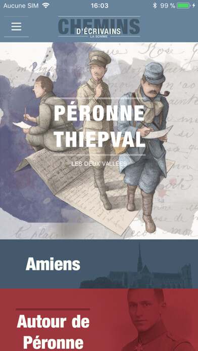 Emulate iPhone app Chemins d’Ecrivains using MyAndroid Emulate iPhone app Chemins d’Ecrivains using MyAndroid