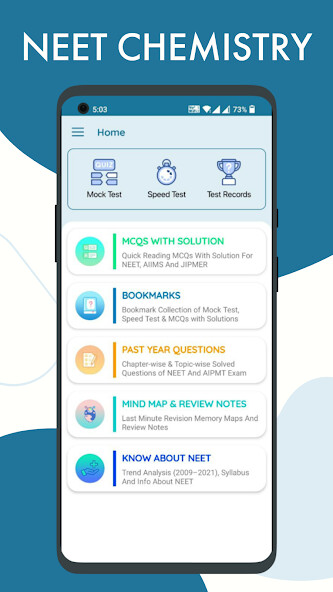 Run android online APK CHEMISTRY - 34 YEAR NEET PAPER from MyAndroid or emulate CHEMISTRY - 34 YEAR NEET PAPER using MyAndroid