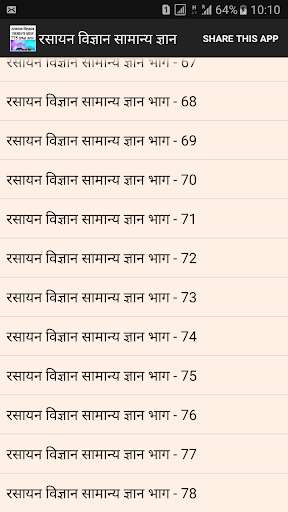 Run android online APK Chemistry GK Samanya Gyan from MyAndroid or emulate Chemistry GK Samanya Gyan using MyAndroid