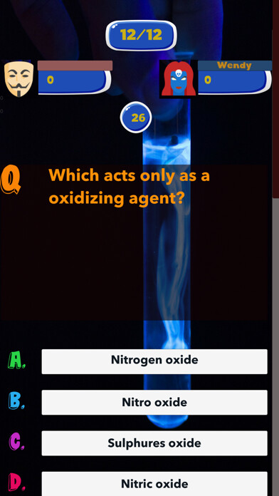 Run android online APK Chemistry Test Quiz from MyAndroid or emulate Chemistry Test Quiz using MyAndroid