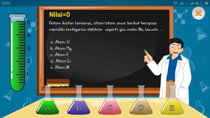 Emulate Android APK ChemOnDro Ikatan Kimia