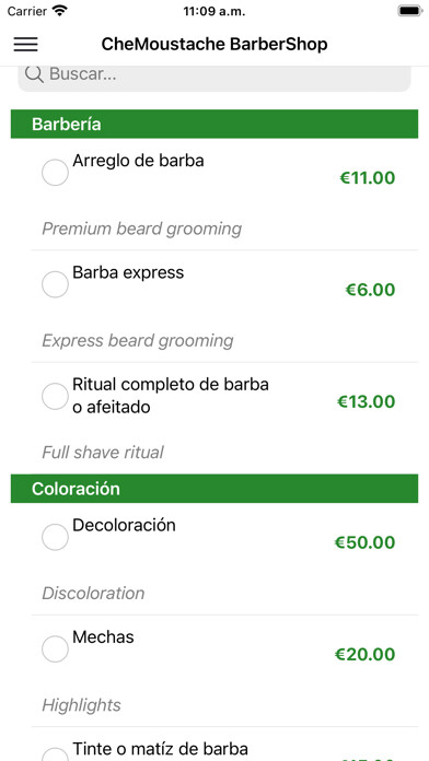 Emulate iPhone app CheMoustache Barber Shop using MyAndroid Emulate iPhone app CheMoustache Barber Shop using MyAndroid