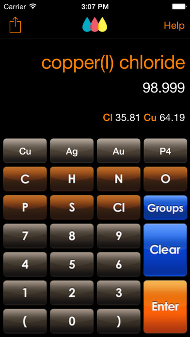 Emulate iPhone app ChemTrix Chemistry Calculator using MyAndroid Emulate iPhone app ChemTrix Chemistry Calculator using MyAndroid