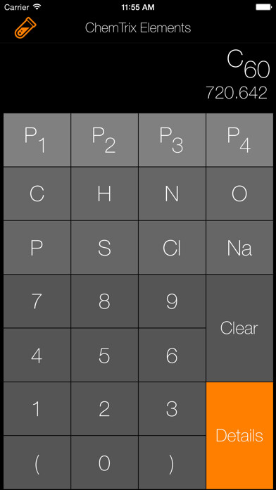 Emulate iPhone app ChemTrix Elements, The Free Chemistry Calculator using MyAndroid Emulate iPhone app ChemTrix Elements, The Free Chemistry Calculator using MyAndroid
