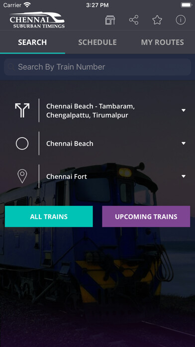 Emulate iPhone app Chennai Suburban Train Timings using MyAndroid Emulate iPhone app Chennai Suburban Train Timings using MyAndroid