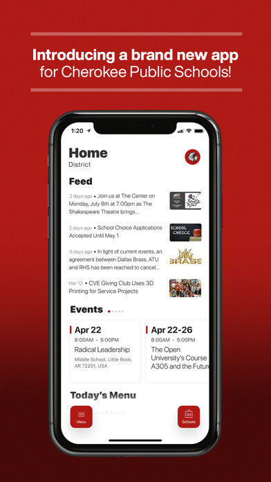 Emulate iPhone app Cherokee Public Schools, OK using MyAndroid Emulate iPhone app Cherokee Public Schools, OK using MyAndroid