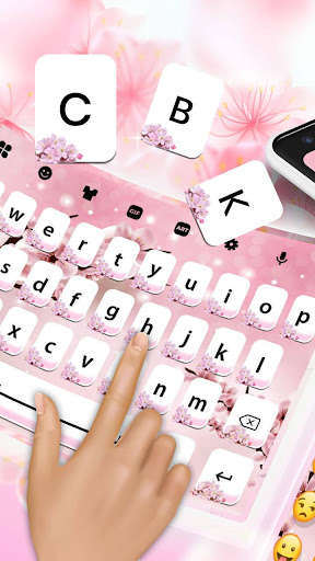 Emulate Android APK Cherry Blossom Keyboard Theme