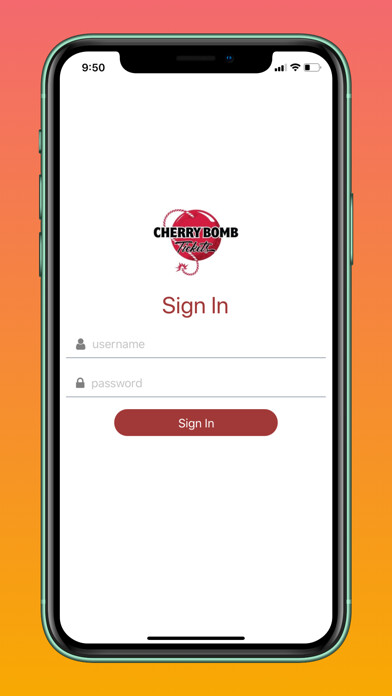 Emulate iPhone app Cherry Bomb Tickets Check-In using MyAndroid