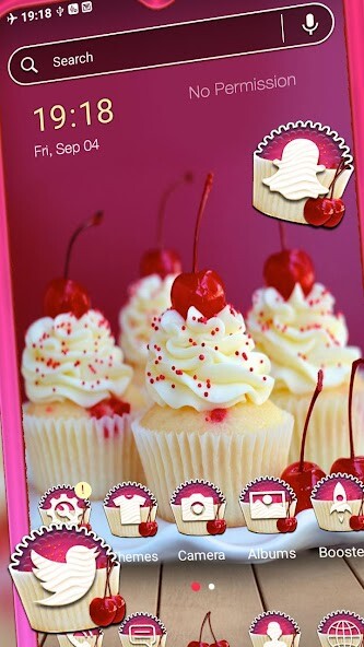 Run android online APK Cherry Cupcakes Theme from MyAndroid or emulate Cherry Cupcakes Theme using MyAndroid
