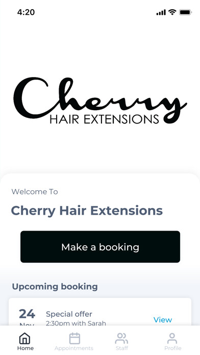 Emulate iPhone app Cherry Hair Extensions using MyAndroid