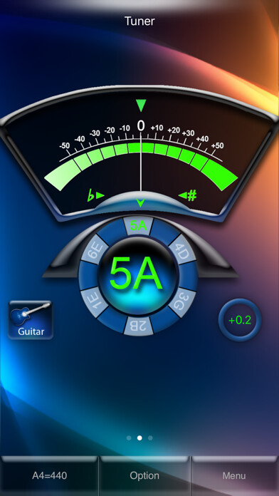 Emulate iPhone app Cherub Metro Tuner using MyAndroid