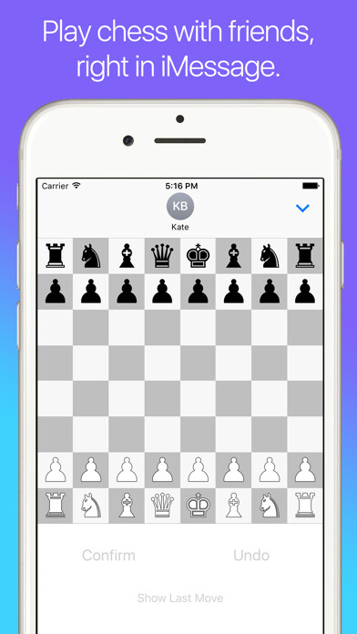 Emulate iPhone app Chess42 - Chess for iMessage using MyAndroid