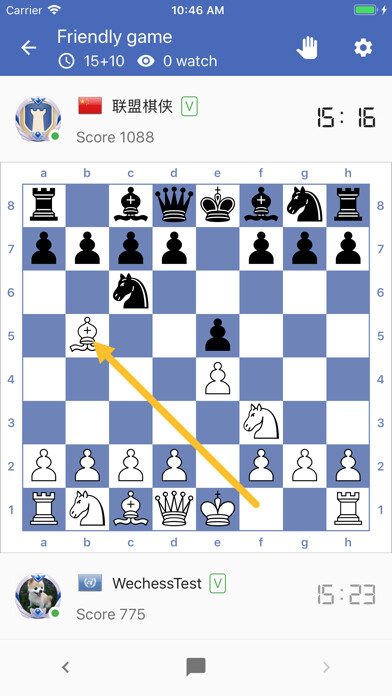 Emulate iPhone app Chess Alliance using MyAndroid