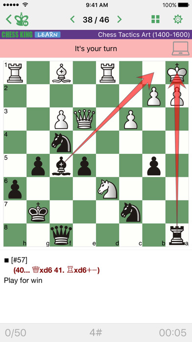 Emulate iPhone app Chess Tactics Art (1400-1600) using MyAndroid Emulate iPhone app Chess Tactics Art (1400-1600) using MyAndroid