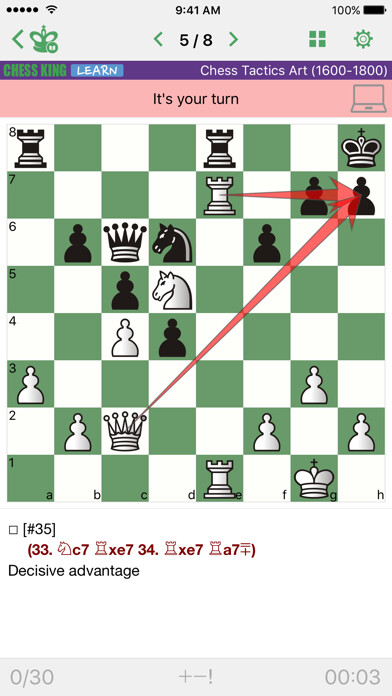 Emulate iPhone app Chess Tactics Art (1600-1800) using MyAndroid Emulate iPhone app Chess Tactics Art (1600-1800) using MyAndroid