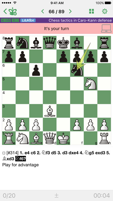 Emulate iPhone app Chess Tactics. Caro-Kann Def. using MyAndroid Emulate iPhone app Chess Tactics. Caro-Kann Def. using MyAndroid