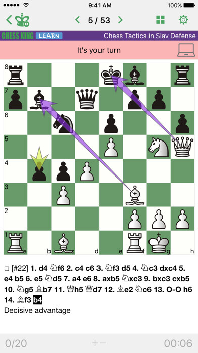 Emulate iPhone app Chess Tactics in Slav Defense using MyAndroid Emulate iPhone app Chess Tactics in Slav Defense using MyAndroid